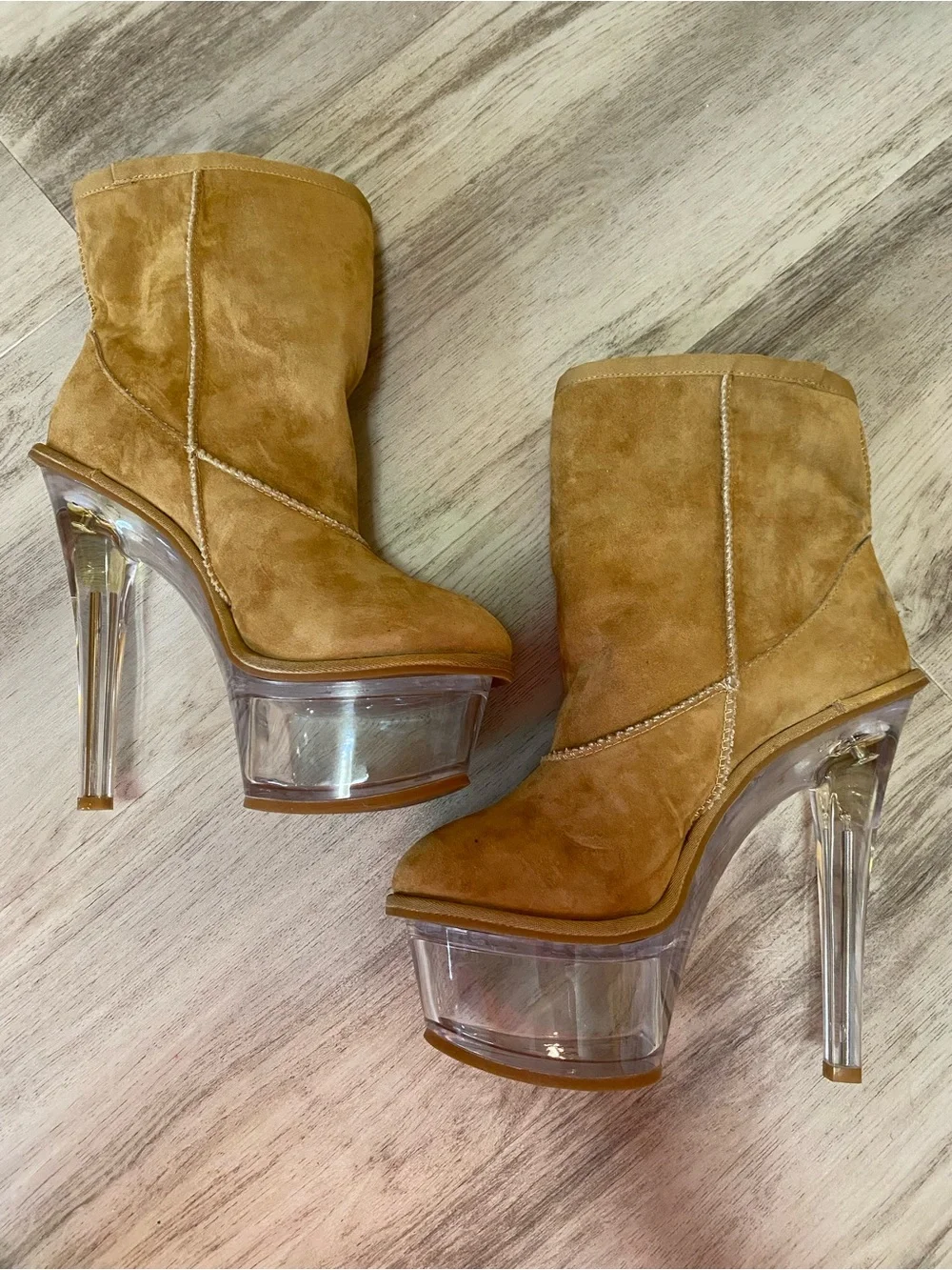 Dolls Kill tan suede